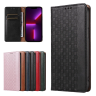 Magnet Strap Case etui iPhone 14 Pro Max pokrowiec z klapką portfel mini smycz podstawka czarne na NearMe.pl