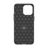 Elastyczne etui wzór karbon do iPhone 15 Pro Max Carbon Case - niebieskie na NearMe.pl