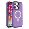Magnetyczne etui z MagSafe Color Matte Case do iPhone 15 Pro - fioletowe na NearMe.pl