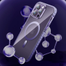 Kingxbar PQY Ice Crystal Series magnetyczne etui iPhone 14 Plus MagSafe fioletowe na NearMe.pl