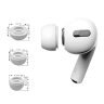 Nakładki Tech-Protect Ear Tips do słuchawek AirPods Pro 1 / 2 w rozmiarach S / M / L - białe (3 szt.) na NearMe.pl