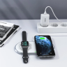 Choetech ładowarka bezprzewodowa Qi 2w1 do smartfonów / Apple Watch ze stojakiem (MFI) USB Typ C biały (T317) na NearMe.pl