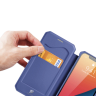 DUX DUCIS Skin X kabura etui pokrowiec z klapką iPhone 13 Pro niebieski na NearMe.pl