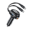 Ładowarka Acefast B13 samochodowa 53W USB-A / 2 kable rozwijane USB-C - czarna na NearMe.pl