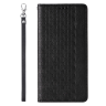 Magnet Strap Case etui iPhone 14 Pro Max pokrowiec z klapką portfel mini smycz podstawka czarne na NearMe.pl