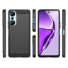 Carbon Case etui do Infinix Hot 20S elastyczny silikonowy karbonowy pokrowiec czarne na NearMe.pl