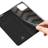 Dux Ducis Skin Pro kabura etui pokrowiec z klapką Realme Narzo 50A czarny na NearMe.pl