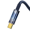 Baseus Explorer Series kabel przewód USB – USB Typ C 100W 1m niebieski (CATS000203) na NearMe.pl