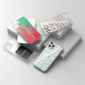Ringke Fusion Design pancerne etui pokrowiec z żelową ramką iPhone 12 Pro Max różowo-zielony (GNAP0028) na NearMe.pl