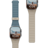 Silikonowy dwustronny pasek magnetyczny UAG Pathfinder do Apple Watch 42 / 44 / 45 / 46 / 49mm - szare-niebieskie na NearMe.pl