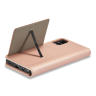 Magnet Card Case etui do Samsung Galaxy A12 5G pokrowiec portfel na karty kartę podstawka różowy na NearMe.pl