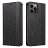 Magnet Strap Case etui iPhone 14 Pro Max pokrowiec z klapką portfel mini smycz podstawka czarne na NearMe.pl