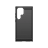 Etui Carbon Case do Samsung Galaxy S24 Ultra elastyczny silikonowy karbonowy pokrowiec - czarny na NearMe.pl