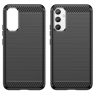 Carbon Case etui do Samsung Galaxy A34 5G elastyczny silikonowy karbonowy pokrowiec czarne na NearMe.pl
