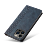 Magnet Strap Case etui iPhone 14 Pro Max pokrowiec z klapką portfel mini smycz podstawka niebieskie na NearMe.pl