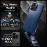 Etui Spigen Mag Armor z MagSafe na iPhone 15 Pro Max - niebieskie na NearMe.pl