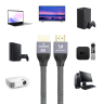 Wozinsky kabel HDMI 2.1 8K 60 Hz 48 Gbps / 4K 120 Hz / 2K 144 Hz 5 m srebrny (WHDMI-50) na NearMe.pl