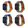 Pasek skórzany Strap Leather do Apple Watch 38 / 40 / 41 mm opaska bransoleta - czerwony na NearMe.pl