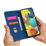 Magnet Card Case etui do Samsung Galaxy A12 5G pokrowiec portfel na karty kartę podstawka niebieski na NearMe.pl