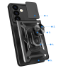 Etui Hybrid Armor Camshield do Samsung Galaxy S24 pancerne z osłoną na aparat - czarne na NearMe.pl