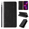 Magnet Strap Case etui iPhone 14 Pro Max pokrowiec z klapką portfel mini smycz podstawka czarne na NearMe.pl