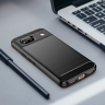 Etui Carbon Case do Google Pixel 8A elastyczny silikonowy karbonowy pokrowiec - czarny na NearMe.pl