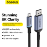 Kabel jednokierunkowy Baseus High Definition Series USB-C do DisplayPort 1.4 8K 60Hz 2m - czarny na NearMe.pl