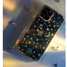 Kingxbar Lucky Series etui ozdobione oryginalnymi Kryształami Swarovskiego iPhone 12 mini przezroczysty (Luck) na NearMe.pl