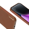 Dux Ducis Yolo etui iPhone 14 elegancki pokrowiec ze skóry ekologicznej brązowy na NearMe.pl