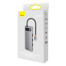 HUB Baseus Metal Gleam 8w1 USB-C - HDMI / 3x USB 3.2 / PD / czytnik kart SD, TF / VGA - szary na NearMe.pl