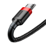 Kabel Baseus Cafule Cable CAMKLF-B91 USB-A / micro USB 2.4A 1 m - czarno-czerwony na NearMe.pl