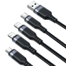 Kabel Joyroom Multi-Use Series S-A18 4w1 USB-A - USB-C / Lightning / Lightning / micro USB 1.2m - czarny na NearMe.pl