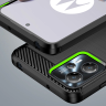 Carbon Case etui do Motorola Moto G53 / G13 elastyczny silikonowy karbonowy pokrowiec czarne na NearMe.pl