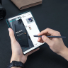 Skórzane etui z klapką i osłoną aparatu do Samsung Galaxy Z Fold 5 Nillkin Qin Leather Pro - czarne na NearMe.pl