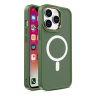 Magnetyczne etui z MagSafe Color Matte Case do iPhone 15 - zielone na NearMe.pl