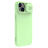 Nillkin CamShield Silky Silicone Case etui iPhone 14 pokrowiec z osłoną na aparat zielony na NearMe.pl