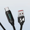 Kabel USB A - USB C Wozinsky WUACC1 z wyświetlaczem 66W 6A 1m - czarny na NearMe.pl