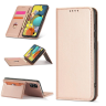 Magnet Card Case etui do Samsung Galaxy A12 5G pokrowiec portfel na karty kartę podstawka różowy na NearMe.pl