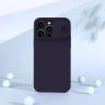 Nillkin CamShield Silky Silicone Case etui iPhone 14 Pro pokrowiec z osłoną na aparat zielony na NearMe.pl