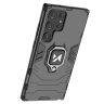 Wozinsky Ring Armor etui Samsung Galaxy S23 Ultra pancerny pokrowiec uchwyt magnetyczny ring czarne na NearMe.pl