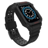 Pasek z etui ochronnym Protect Strap Band do Apple Watch 38 / 40 / 41 mm opaska obudowa pancerna - czarny na NearMe.pl