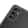 Dux Ducis Yolo eleganckie etui pokrowiec ze skóry ekologicznej Samsung Galaxy A13 5G czarny na NearMe.pl
