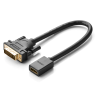 Ugreen kabel przewód adapter DVI (męski) - HDMI (żeński) 0.15m czarny (20118) na NearMe.pl