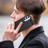 Carbon Case etui do Samsung Galaxy A54 5G elastyczny silikonowy karbonowy pokrowiec czarne na NearMe.pl