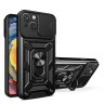 Hybrid Armor Camshield etui Vivo Y16 / Vivo Y02s pancerny pokrowiec z osłoną na aparat czarne na NearMe.pl