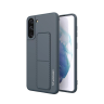 Wozinsky Kickstand Case silikonowe etui z podstawką etui Samsung Galaxy S21+ 5G granatowe na NearMe.pl