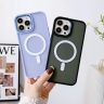 Magnetyczne etui z MagSafe Color Matte Case do iPhone 15 Pro - granatowe na NearMe.pl