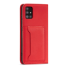 Magnet Card Case etui do Samsung Galaxy A13 5G pokrowiec portfel na karty kartę podstawka czerwony na NearMe.pl