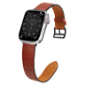 Pasek skórzany Strap Leather do Apple Watch 38 / 40 / 41 mm opaska bransoleta - czerwony na NearMe.pl