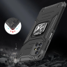 Wozinsky Ring Armor pancerne hybrydowe etui pokrowiec + magnetyczny uchwyt Samsung Galaxy M31s srebrny na NearMe.pl